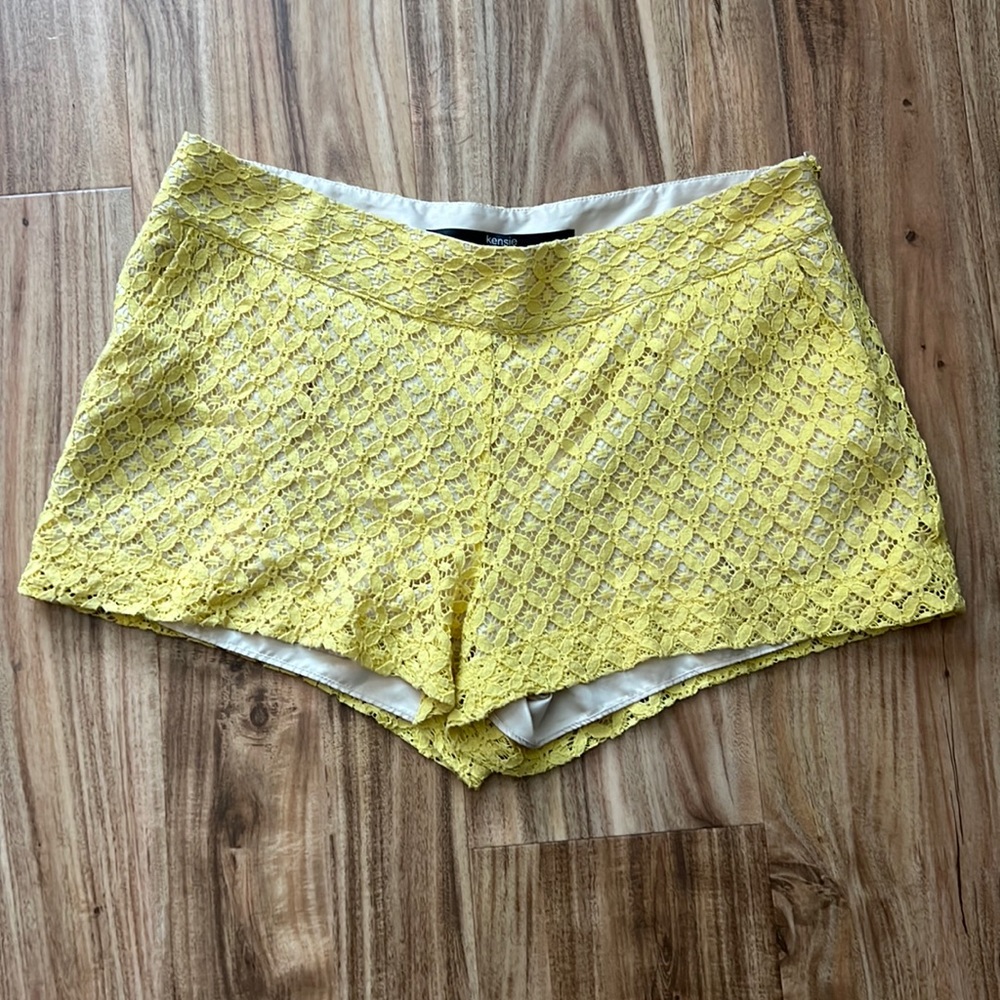 Yellow Floral Shorts